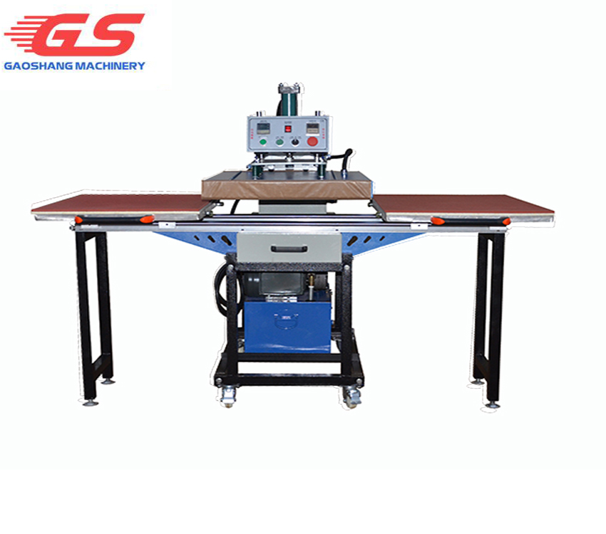Hydraulic oil driver bottom sliding way double worktable 