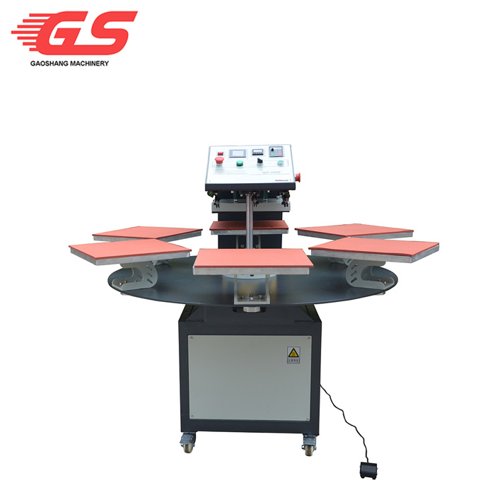6 workplate automatic rotary heat press machine
